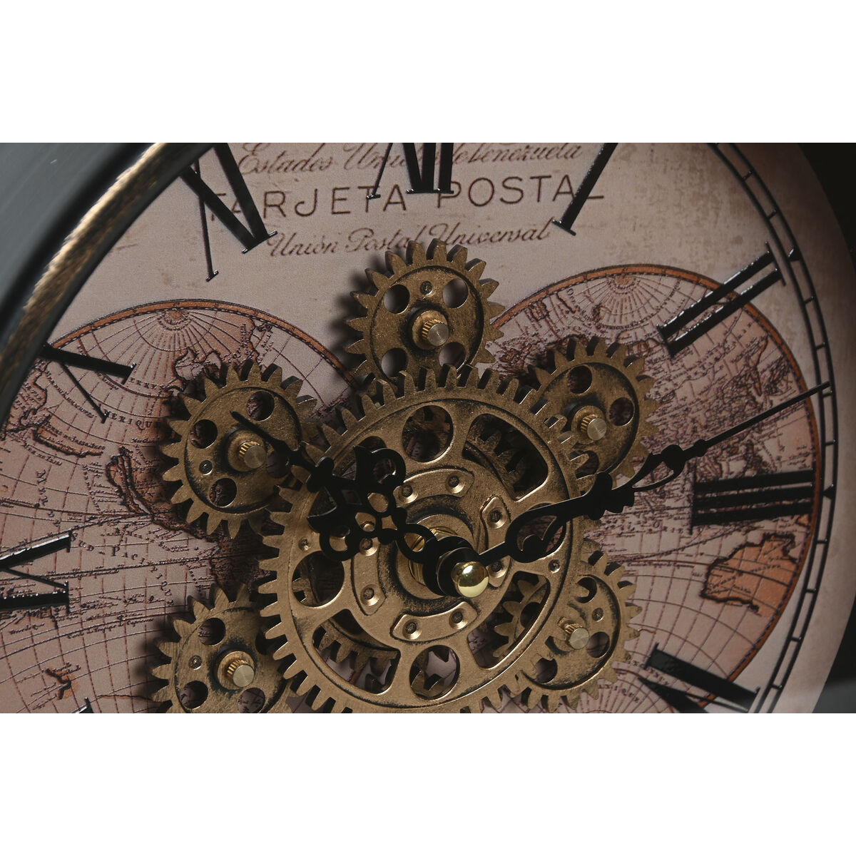 Reloj de Mesa Home ESPRIT Negro Dorado Vintage