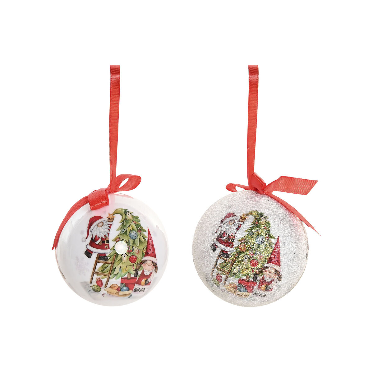 Bola de Navidad Home ESPRIT Multicolor PVC (14 Piezas)