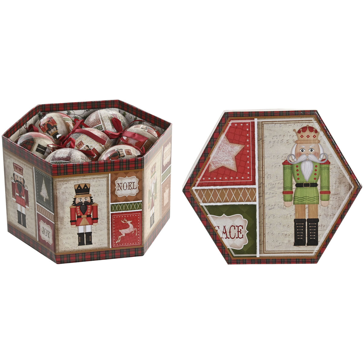 Bola de Navidad Home ESPRIT Multicolor PVC (14 Piezas)