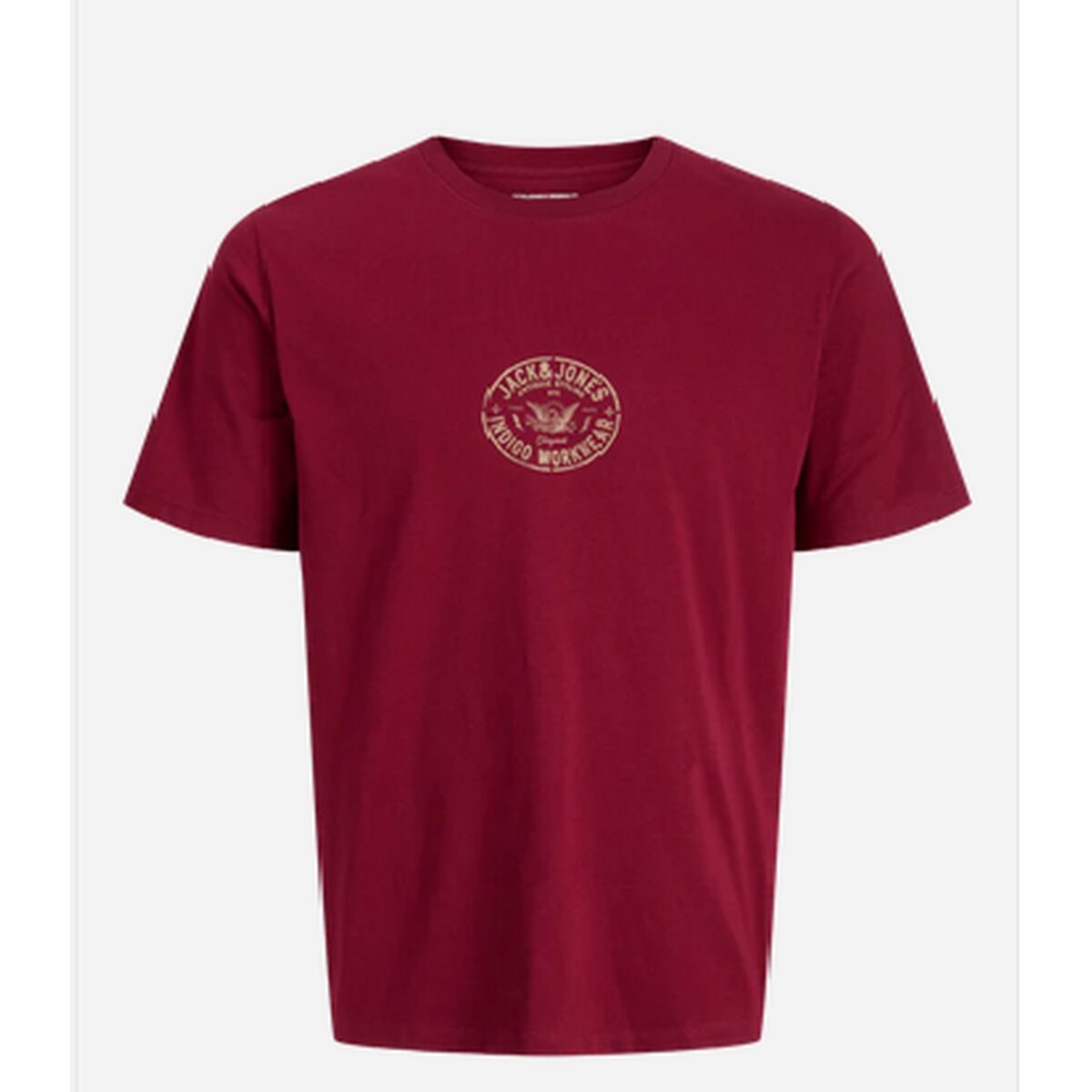 Camiseta de Manga Corta Hombre Jack & Jones JORRETRO TEE SS CREW NECK SMU 12288009 Rojo