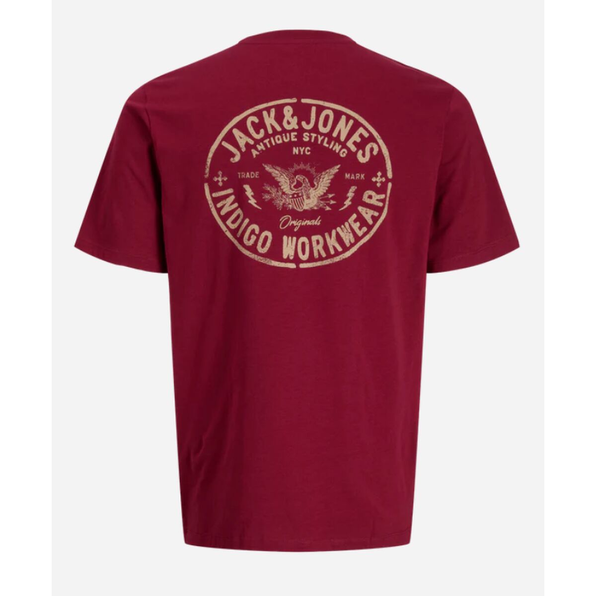 Camiseta de Manga Corta Hombre Jack & Jones JORRETRO TEE SS CREW NECK SMU 12288009 Rojo