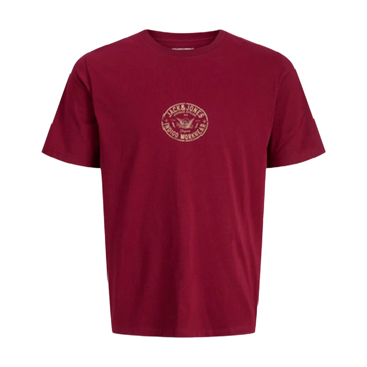 Camiseta de Manga Corta Hombre Jack & Jones JORRETRO TEE SS CREW NECK SMU 12288009 Rojo