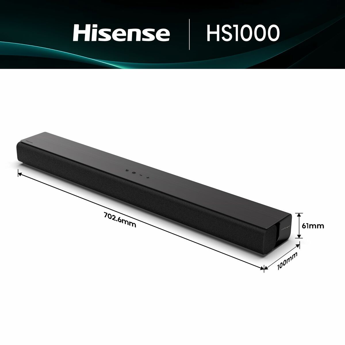 Barra de Sonido Hisense HS1000     120W Negro 120 W