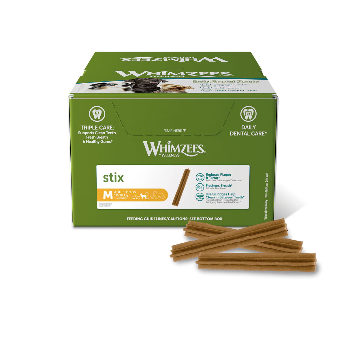 Comida húmeda Whimzees Stix 100 Unidades