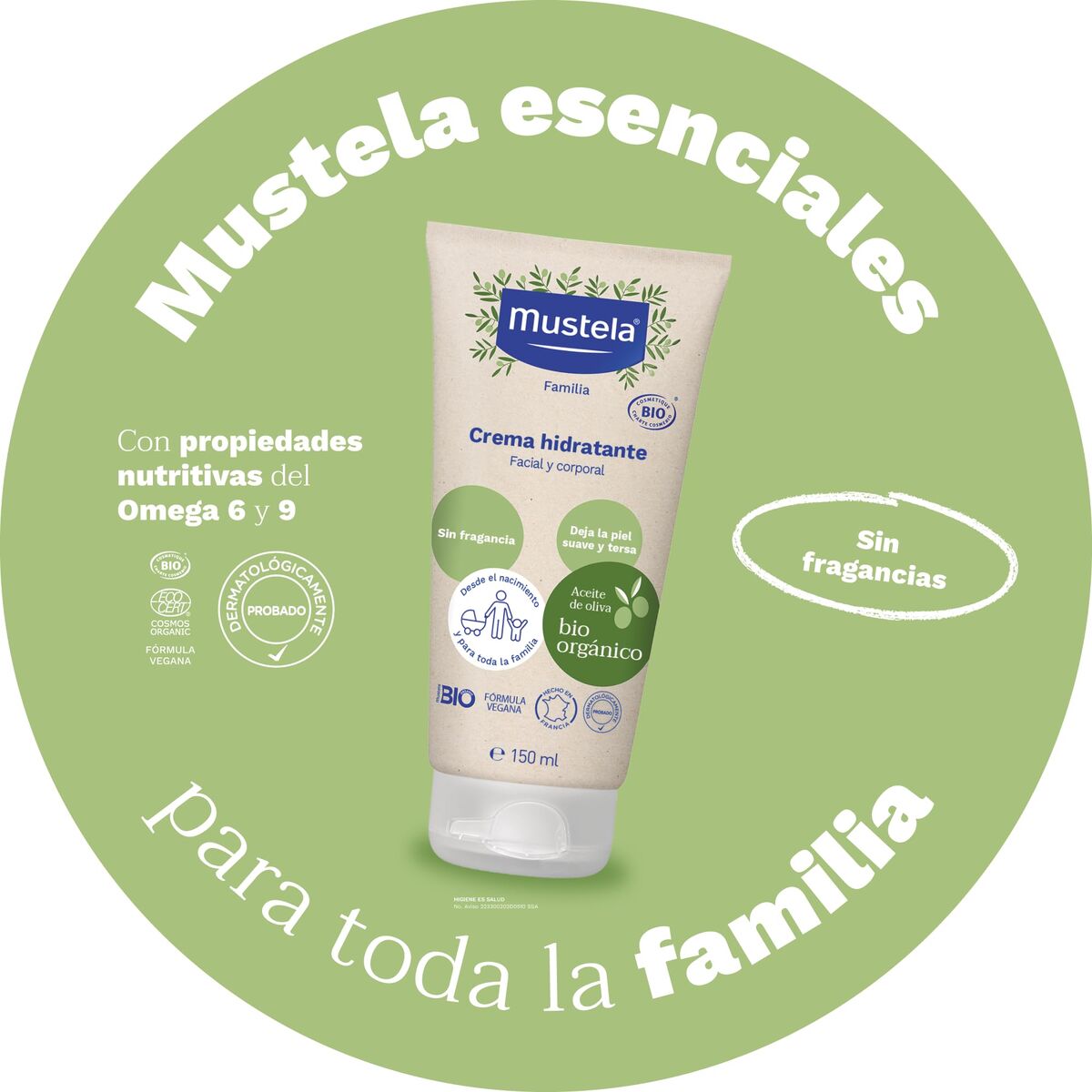 Crema Corporal Hidratante Mustela BIO MUSTELA