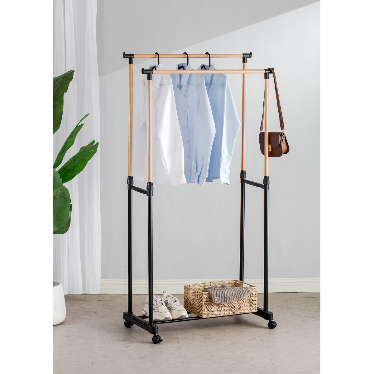 Perchero Confortime Wood 160 cm 19 mm 80 x 43 x 90 cm (6 Unidades)