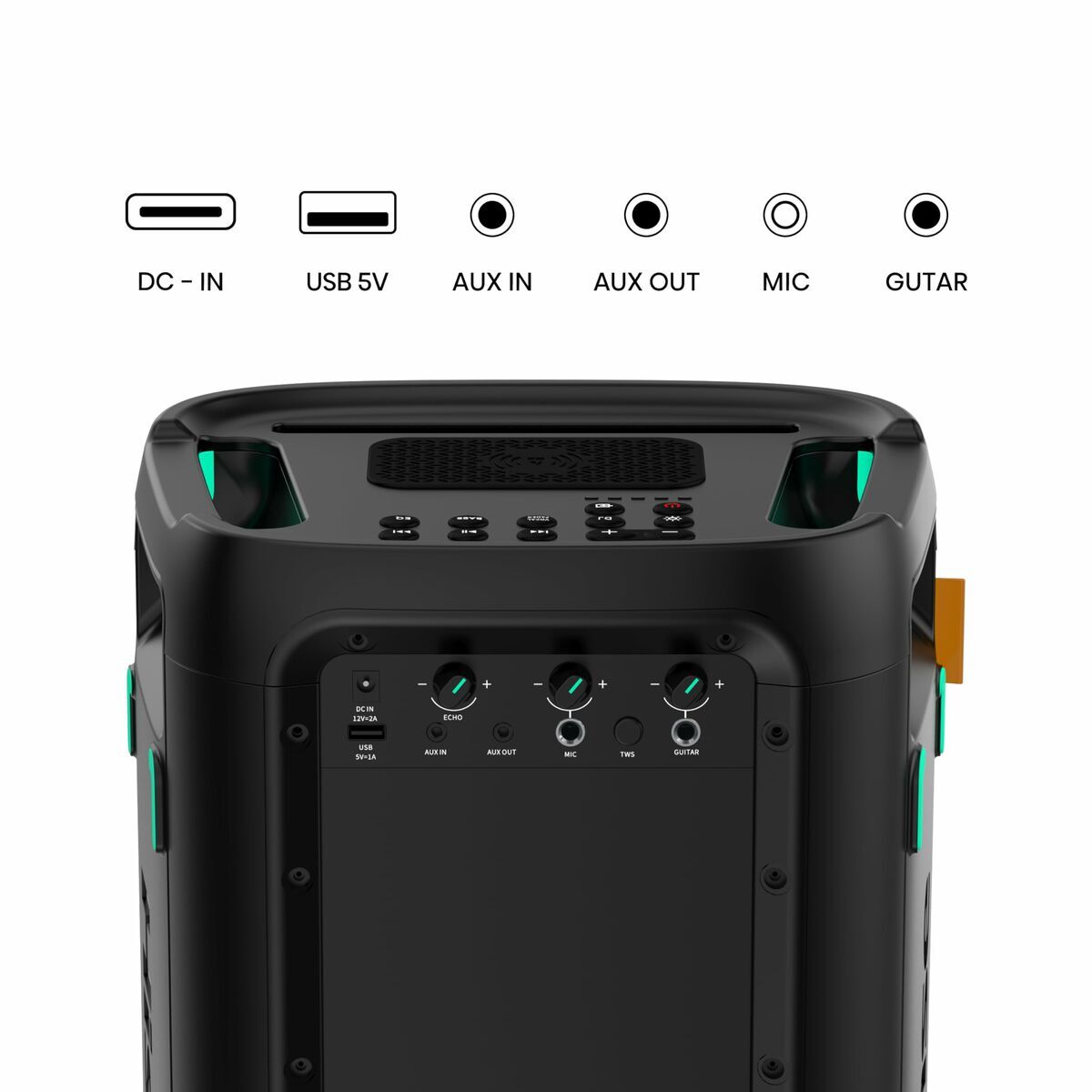 Altavoz Bluetooth Portátil Hisense PARTY STORM Negro 300 W