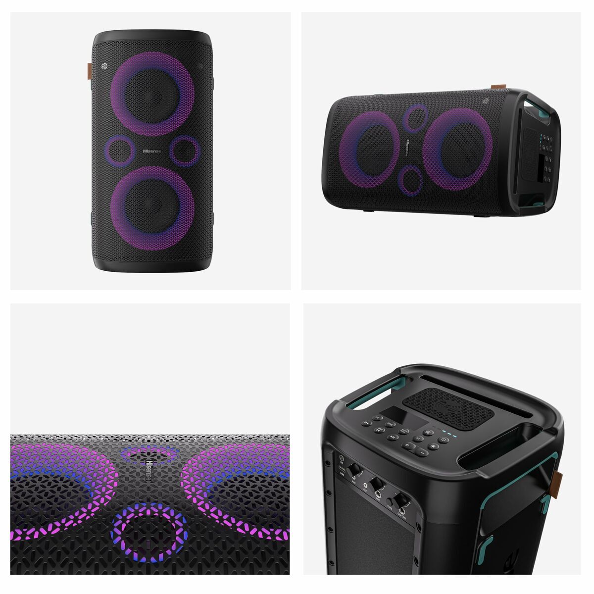 Altavoz Bluetooth Portátil Hisense PARTY STORM Negro 300 W