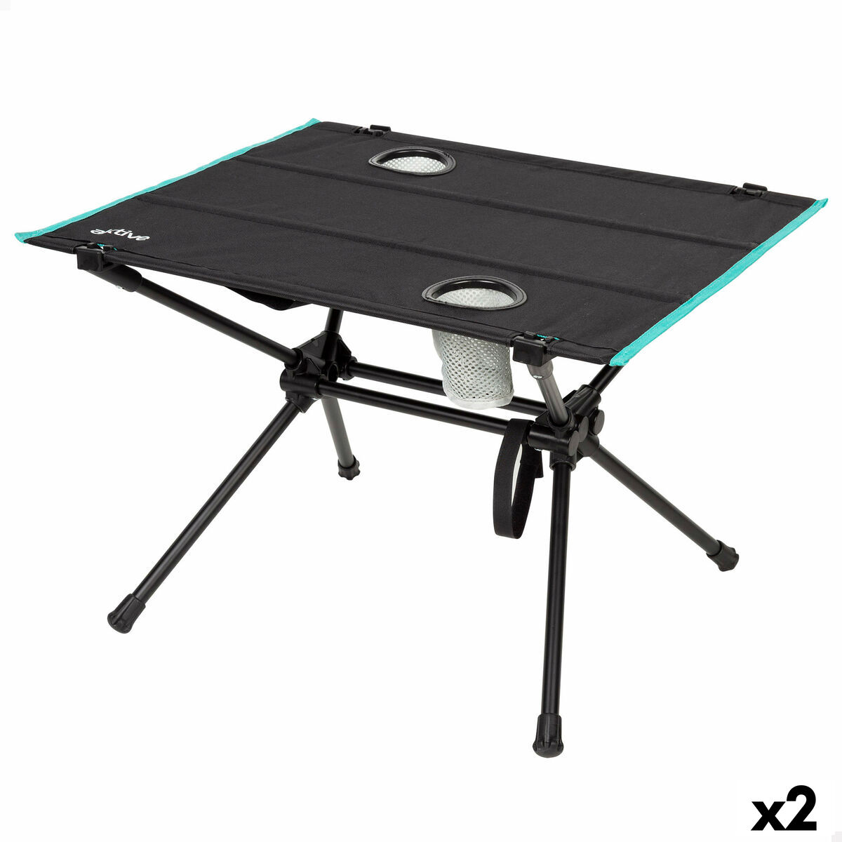 Mesa Plegable Aktive 63 X 42 X 56 CM (2 Unidades)