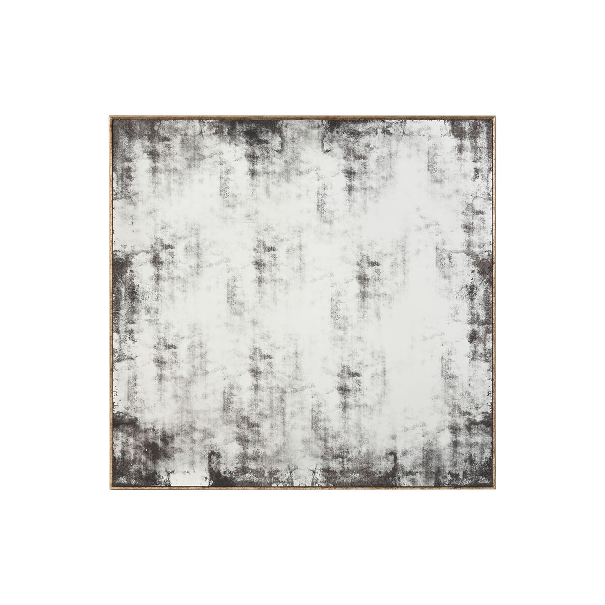 Espejo de pared Home ESPRIT Negro Dorado Vintage 80 x 4 x 80 cm