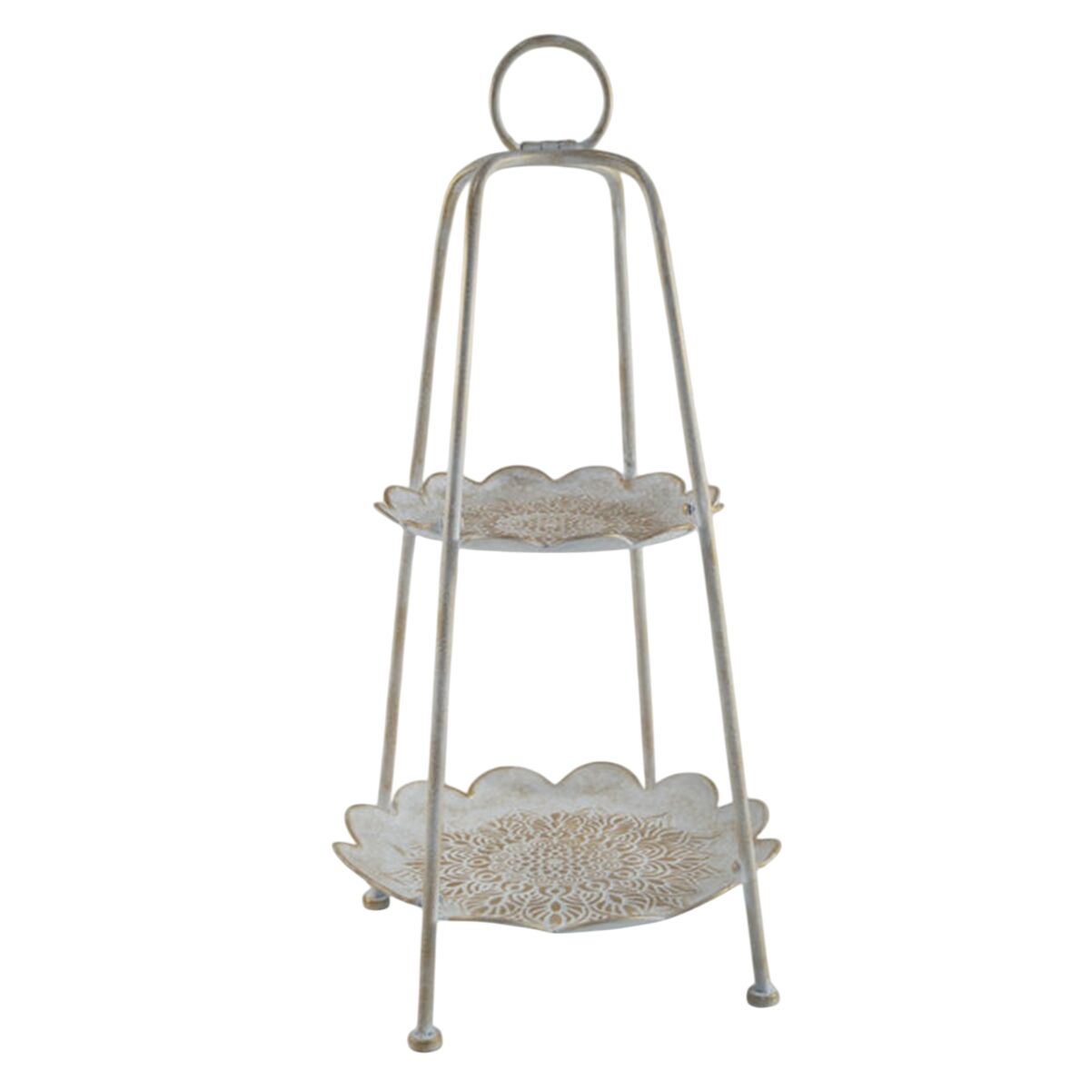 Bandeja de Aperitivos Home ESPRIT Blanco Dorado Árabe