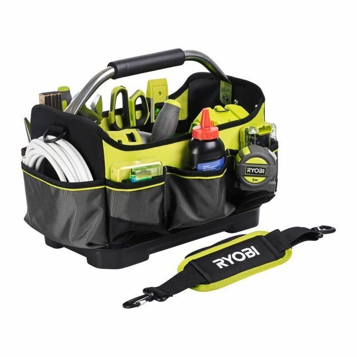 Bolsa de herramientas Ryobi RBSSOT1 25 x 32 x 20 cm Negro/Amarillo Poliéster 20 L