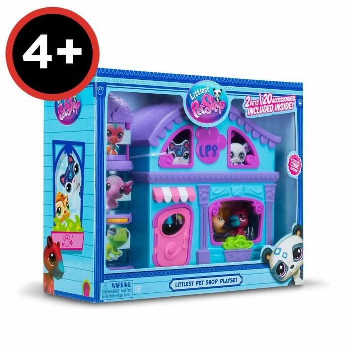 Playset Bandai The Big House Littlest Pet Shop 22 Piezas