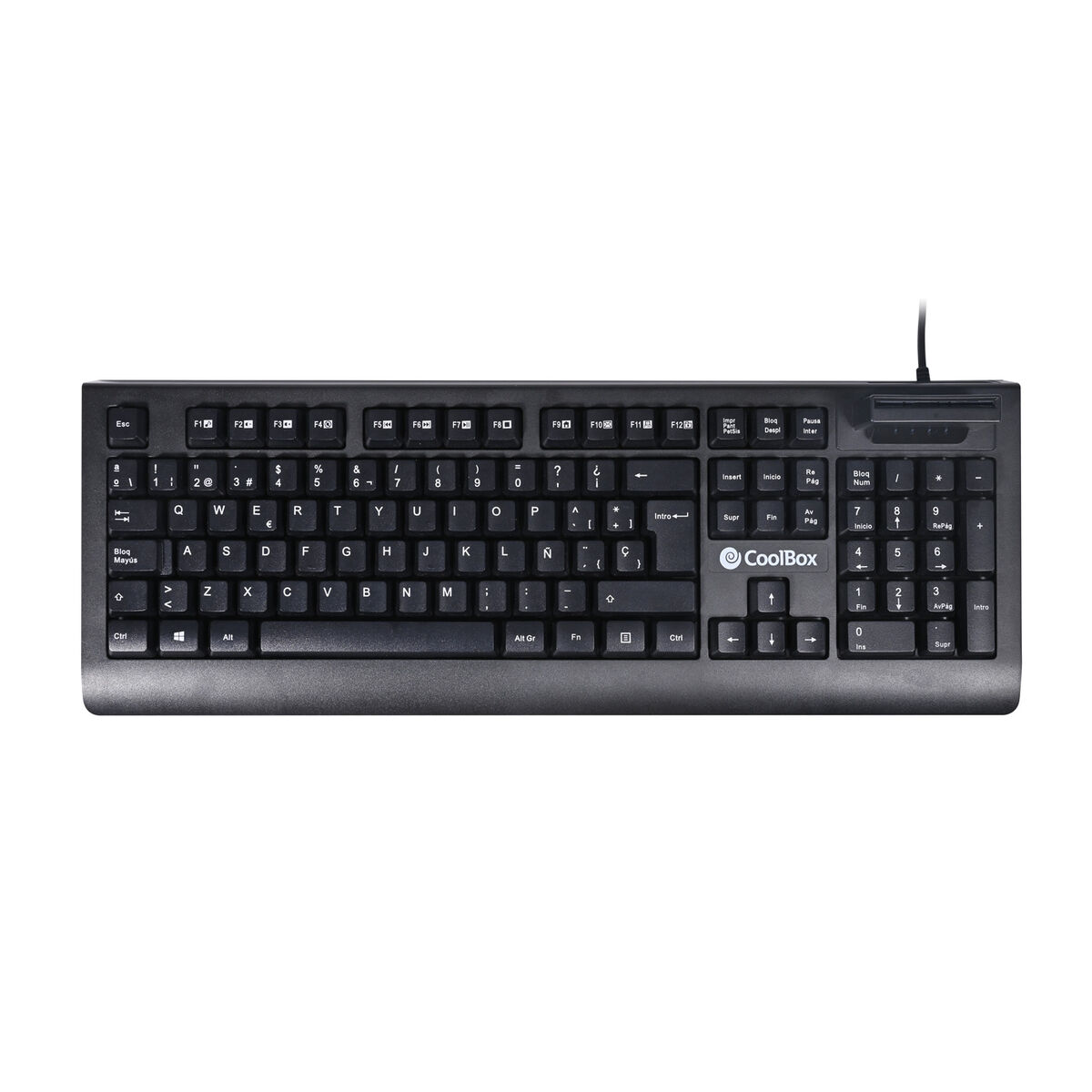 Teclado CoolBox COO-TEC04DNI Negro Qwerty Español