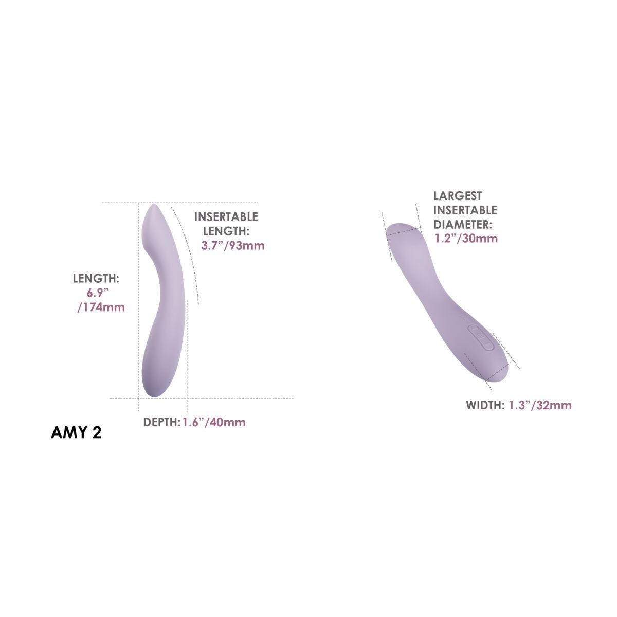 Vibrador clásico Svakom Azul Pastel Lila