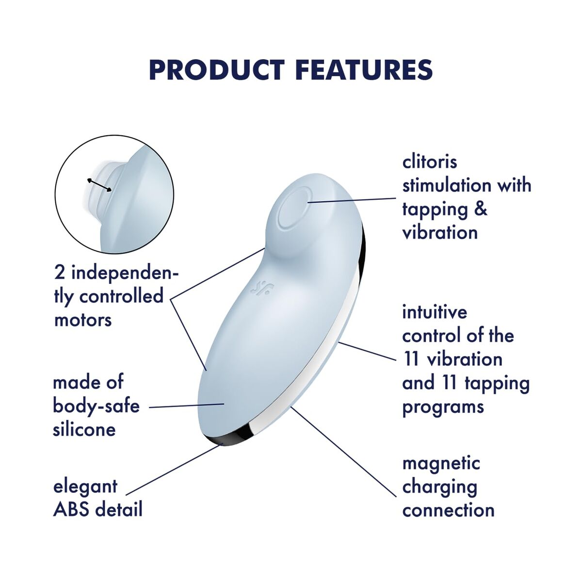 Masajeador erótico Satisfyer Azul