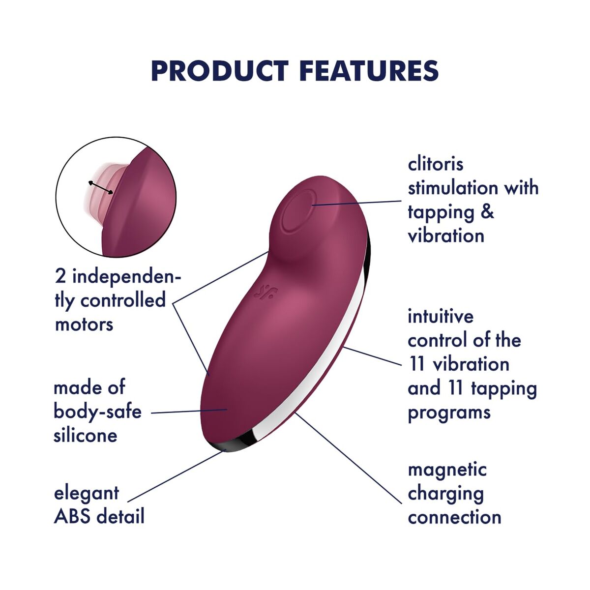 Masajeador erótico Satisfyer Rojo