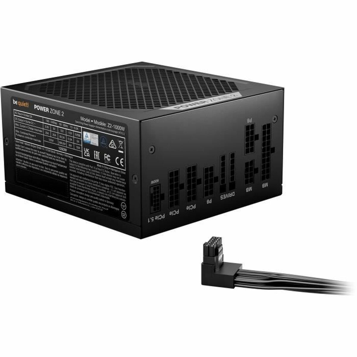 Fuente de Alimentación Be Quiet! BP008EU ATX 1000 W 6 W 80 PLUS Platinum