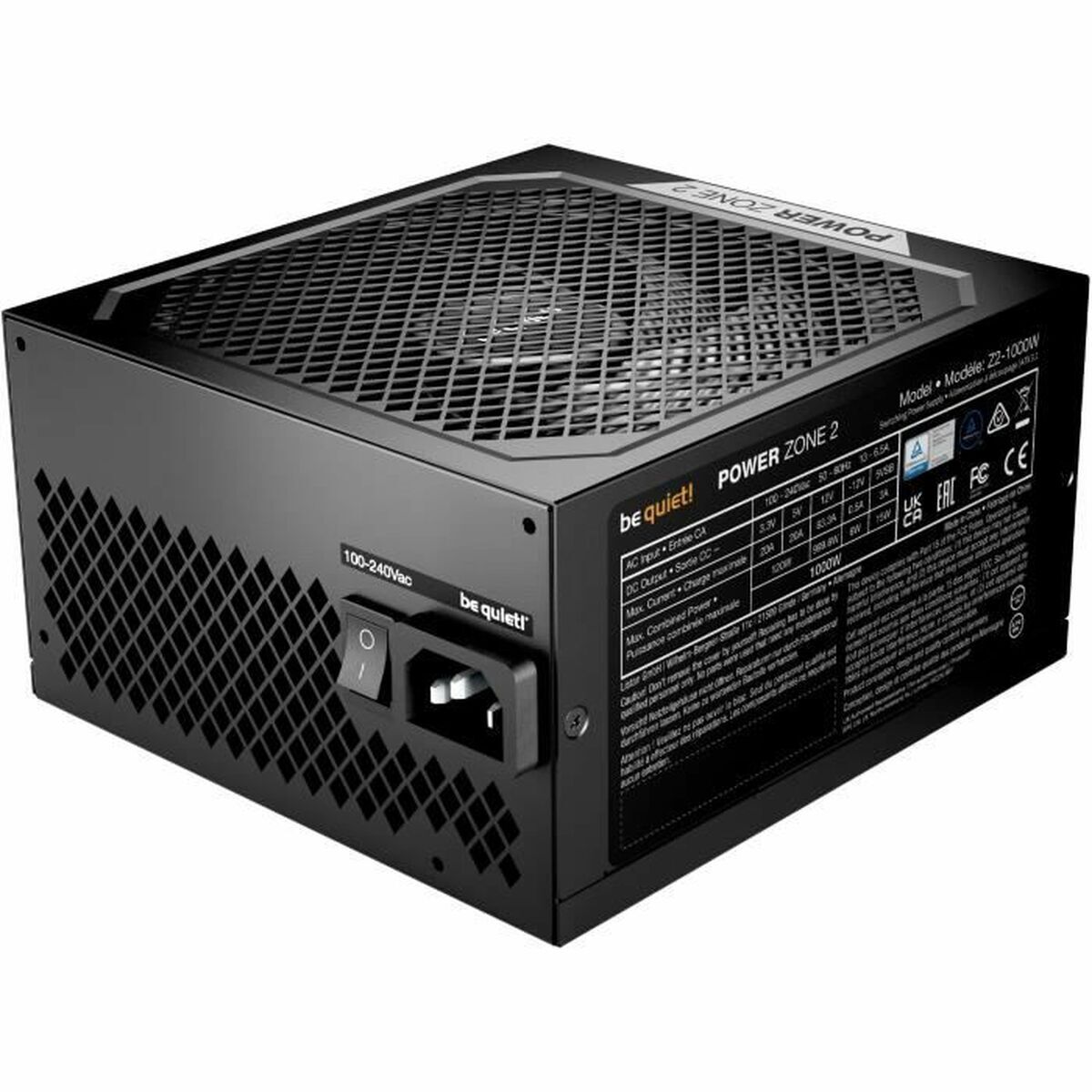 Fuente de Alimentación Be Quiet! BP008EU ATX 1000 W 6 W 80 PLUS Platinum