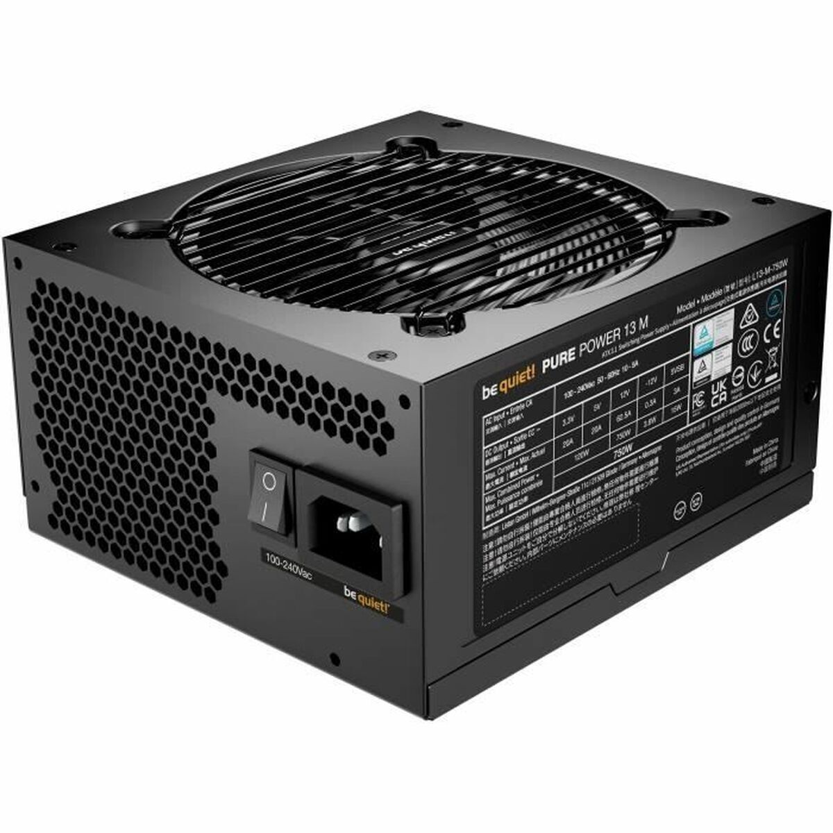 Fuente de Alimentación Be Quiet! BP026EU ATX 750 W 80 Plus Gold