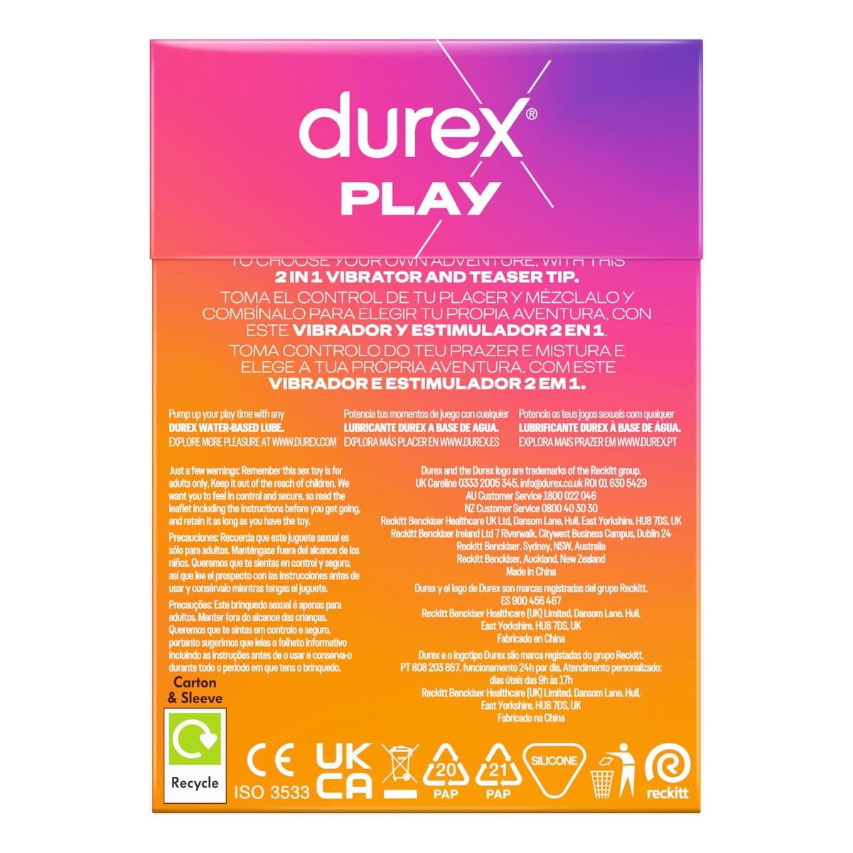 Vibrador Punto G Durex Rosa