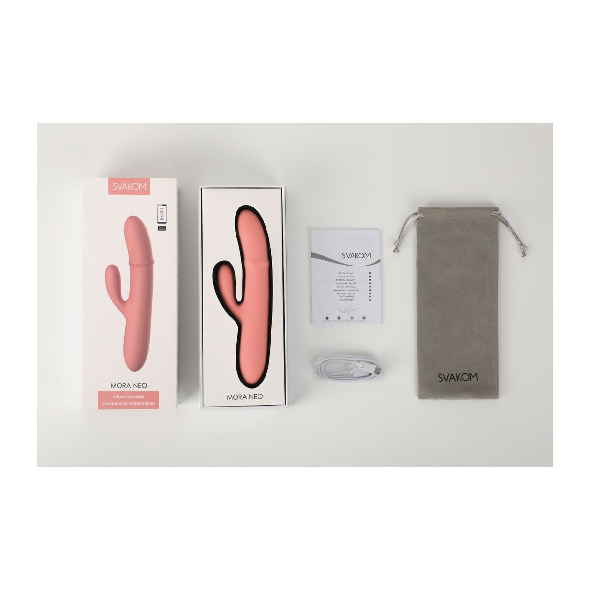 Vibrador Doble Estimulación Svakom Rosa Melocotón