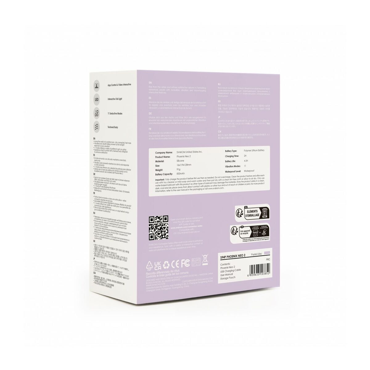 Bala Vibradora Svakom Lila