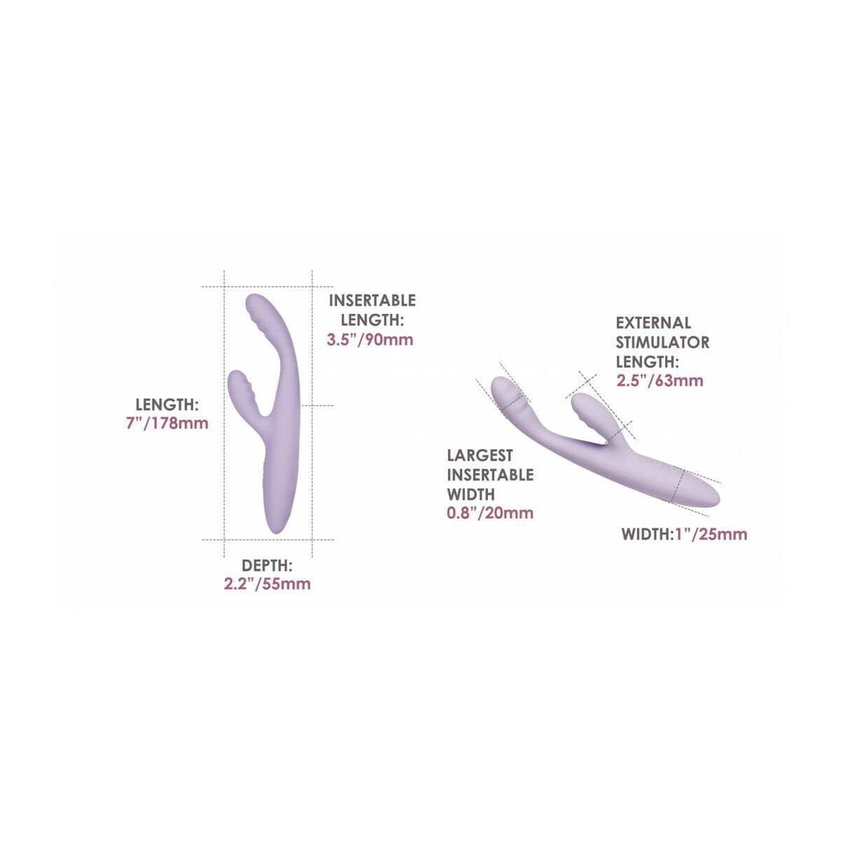 Vibrador Doble Estimulación Svakom Lila