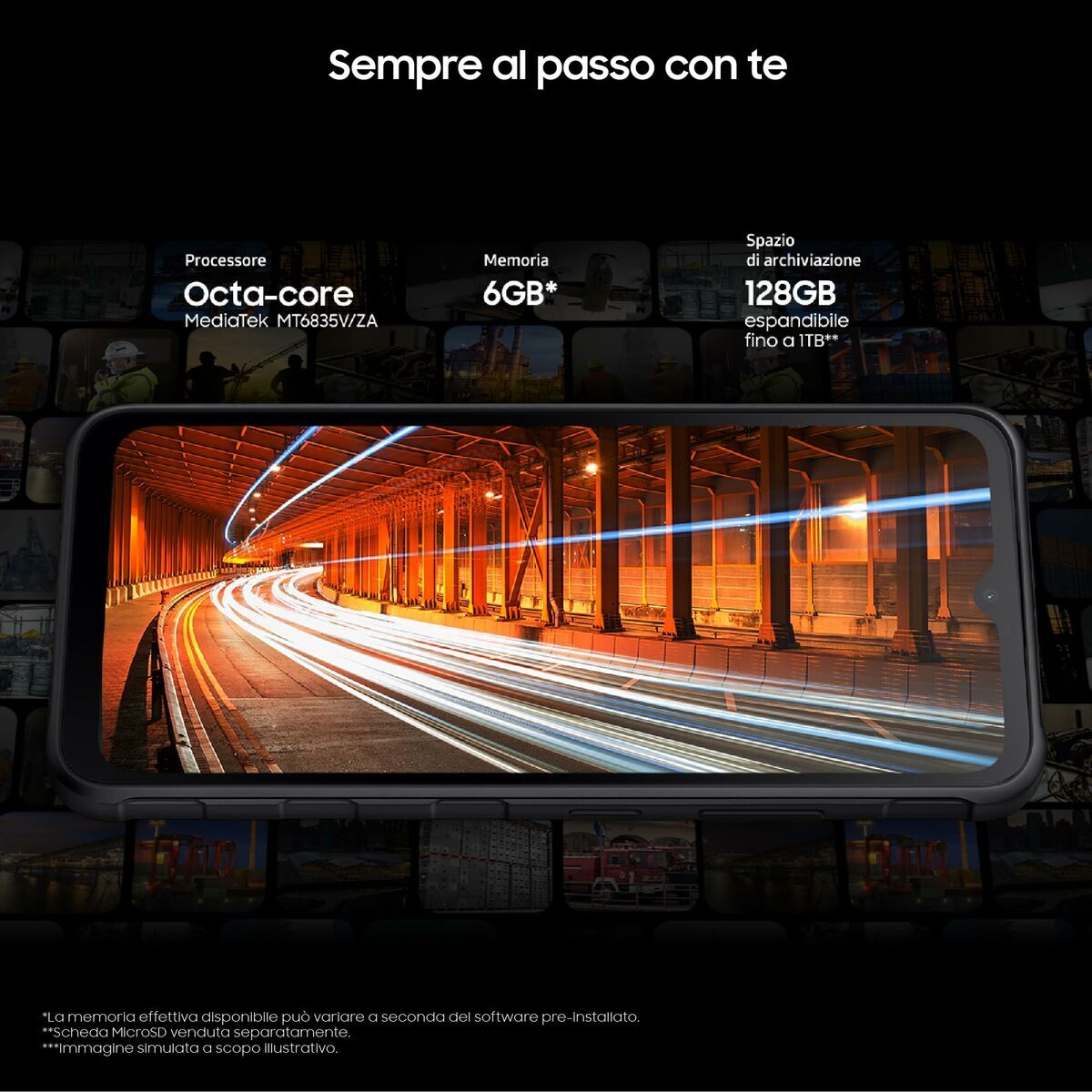 Smartphone Samsung SM-G556BZKDEUE Octa Core 6 GB RAM 128 GB Negro 6,6"