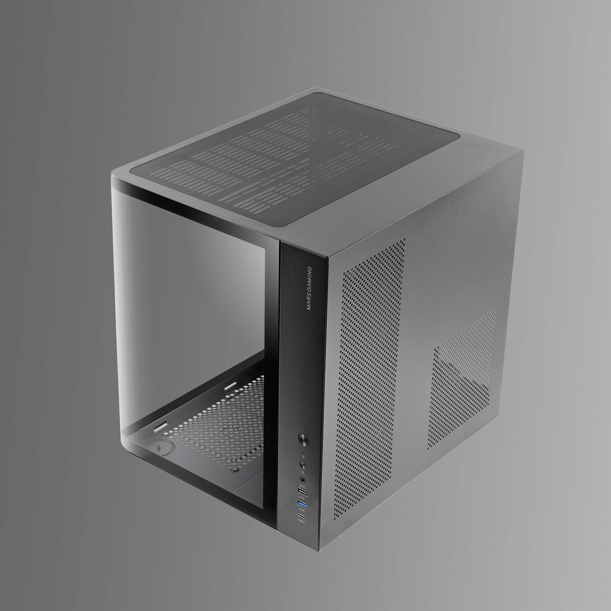 Caja Semitorre ATX Mars Gaming MCCURV Negro