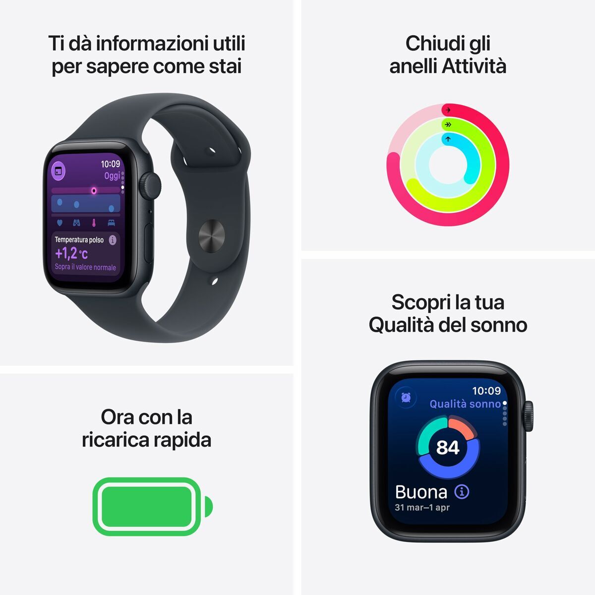 Smartwatch Apple MEPC4QL/A Negro 40 mm
