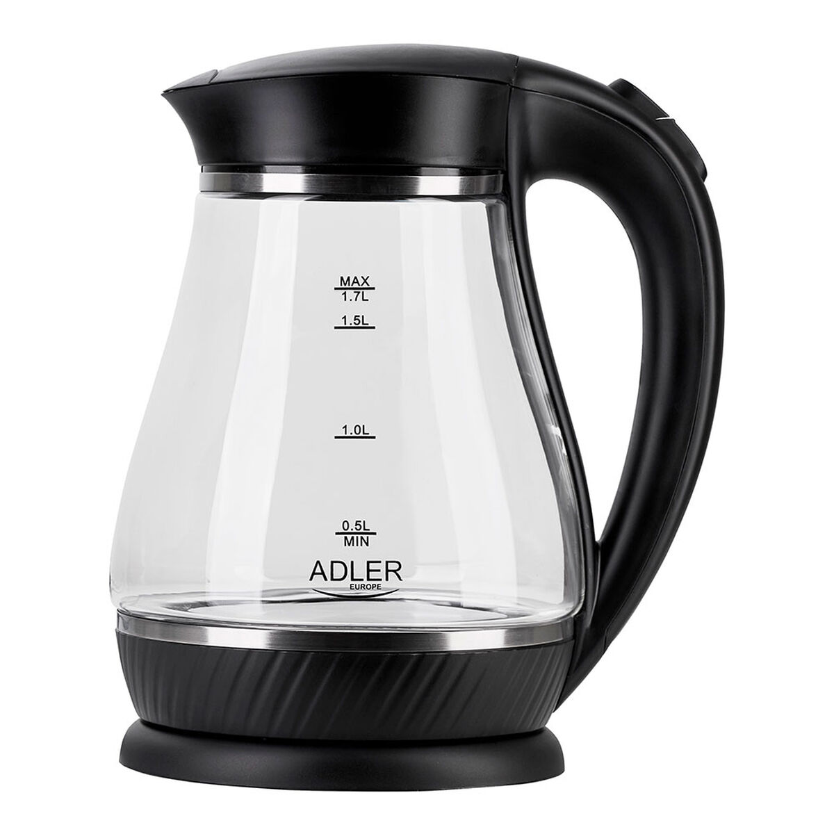 Hervidor Adler AD 1274 2200 W 1,7 L Negro Acero Inoxidable