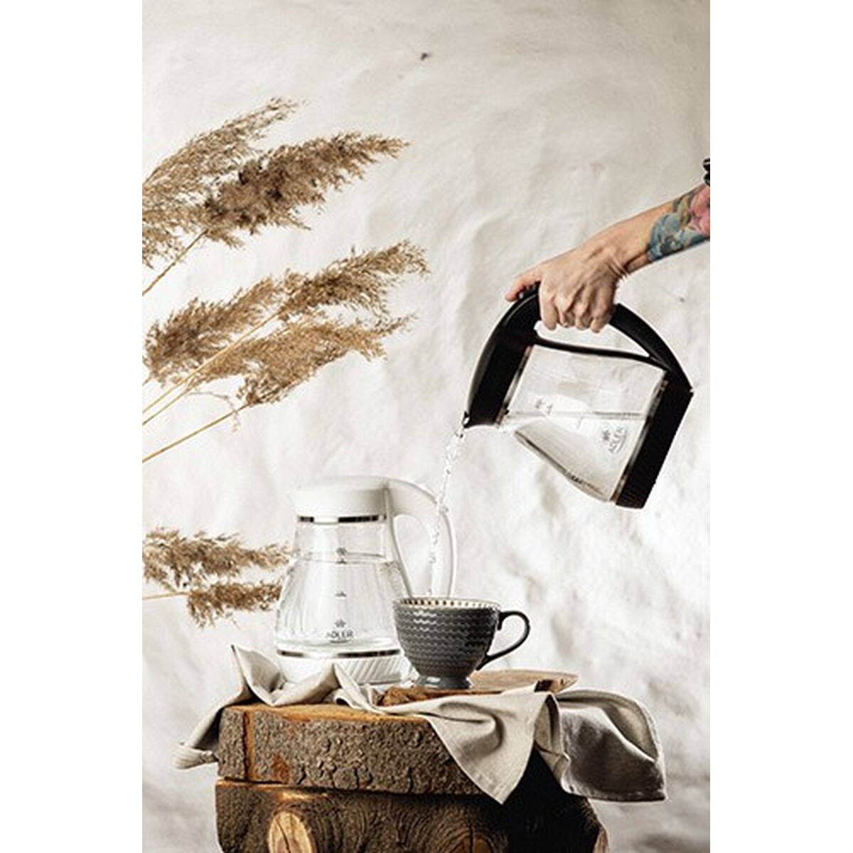 Hervidor Adler AD 1274 2200 W 1,7 L Negro Acero Inoxidable