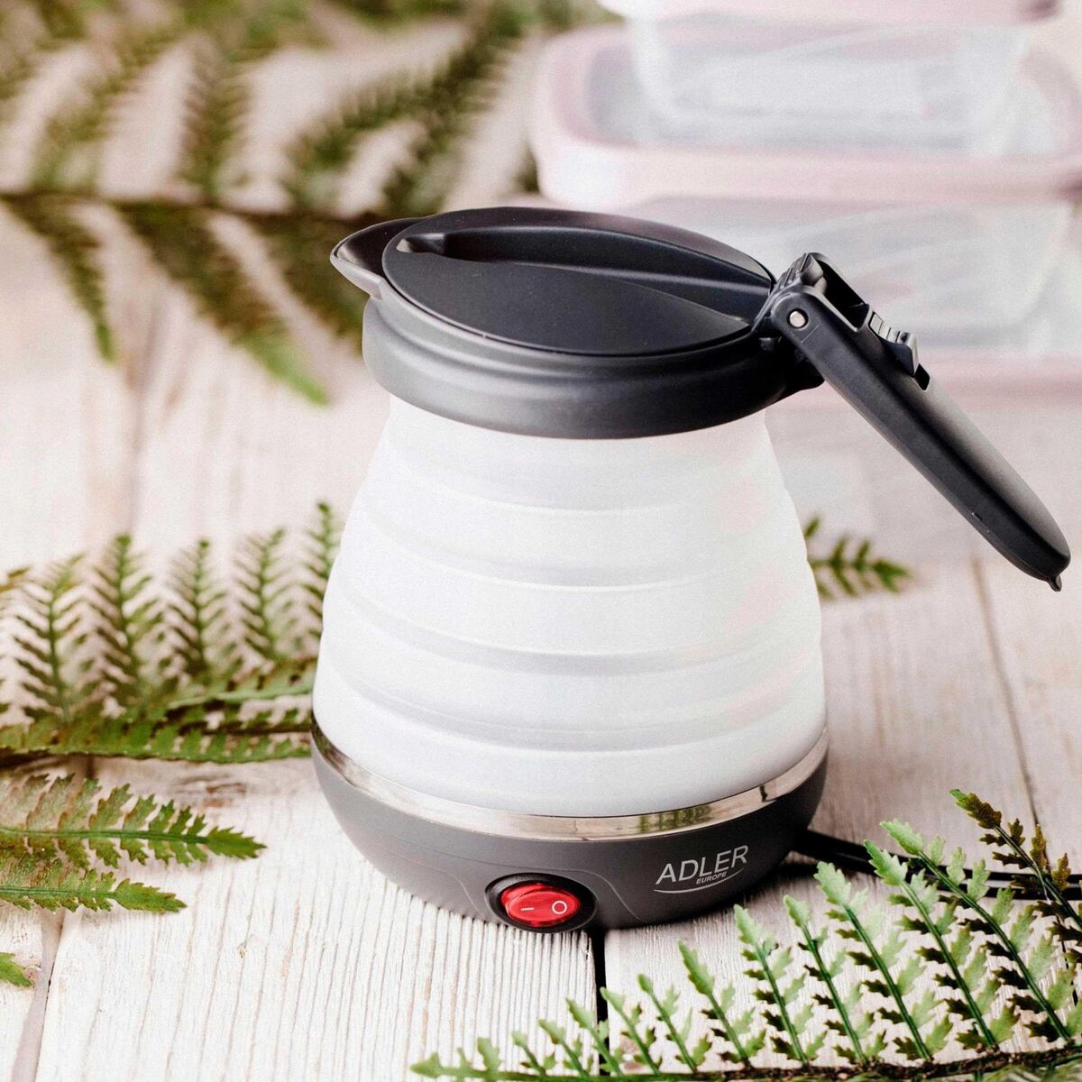 Hervidor Adler AD 1279 Blanco Gris