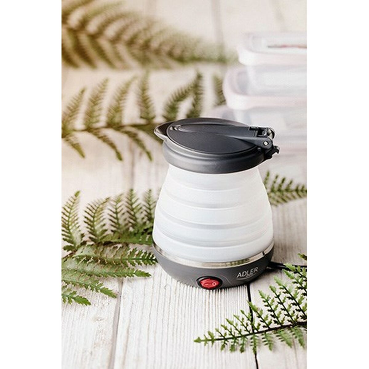 Hervidor Adler AD 1279 Blanco Gris