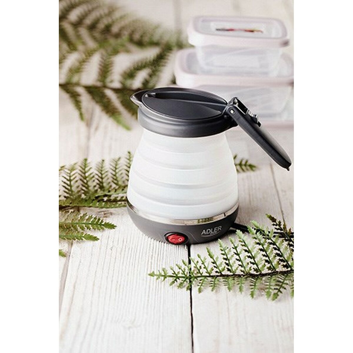 Hervidor Adler AD 1279 Blanco Gris