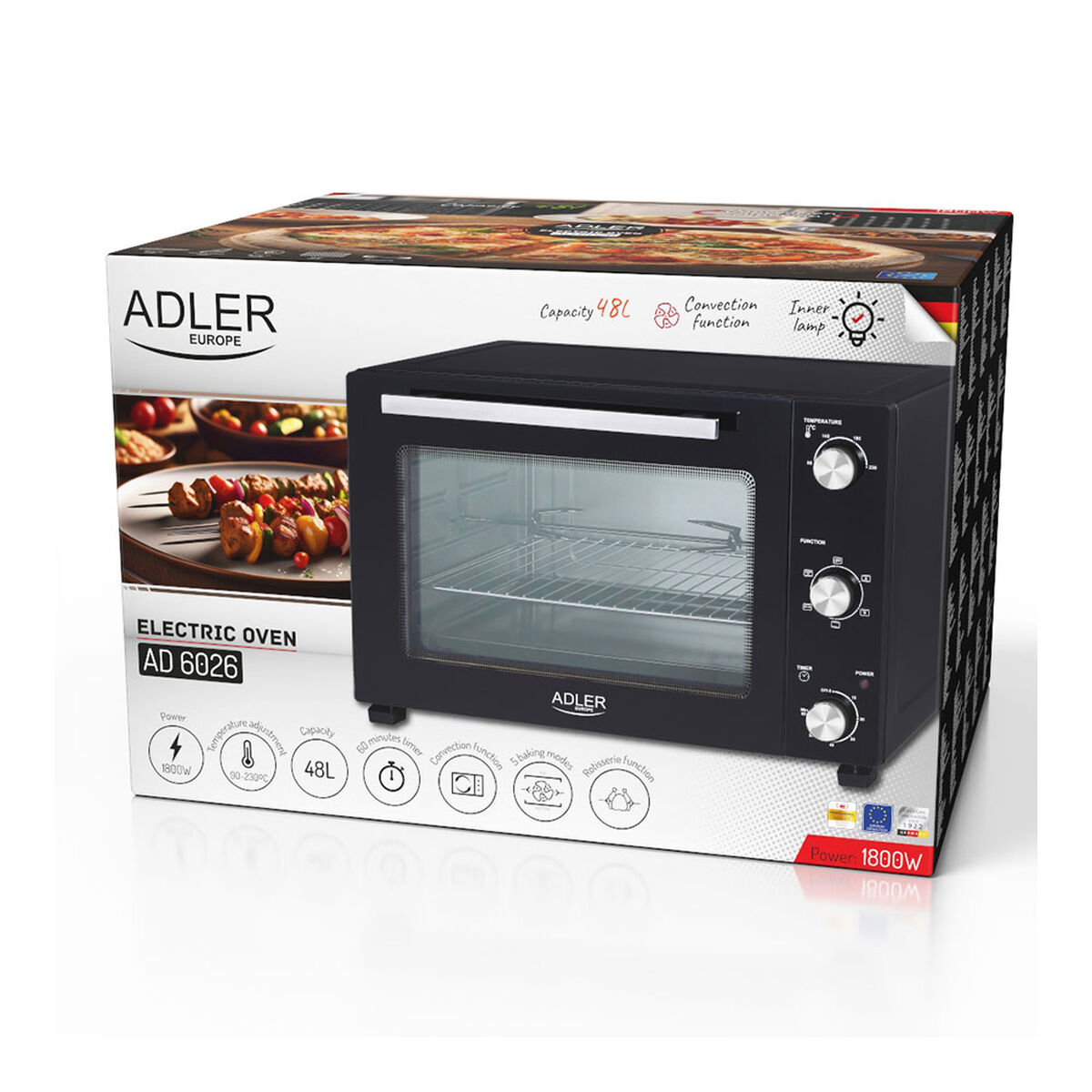 Hornillo Adler AD 6026 2000 W
