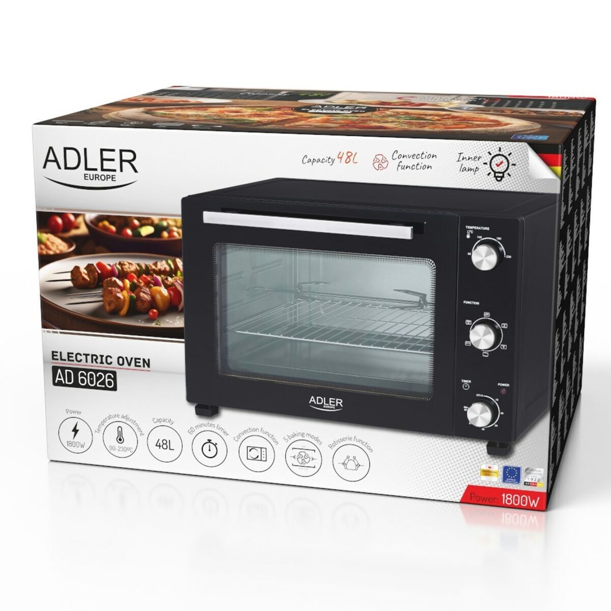 Hornillo Adler AD 6026 2000 W