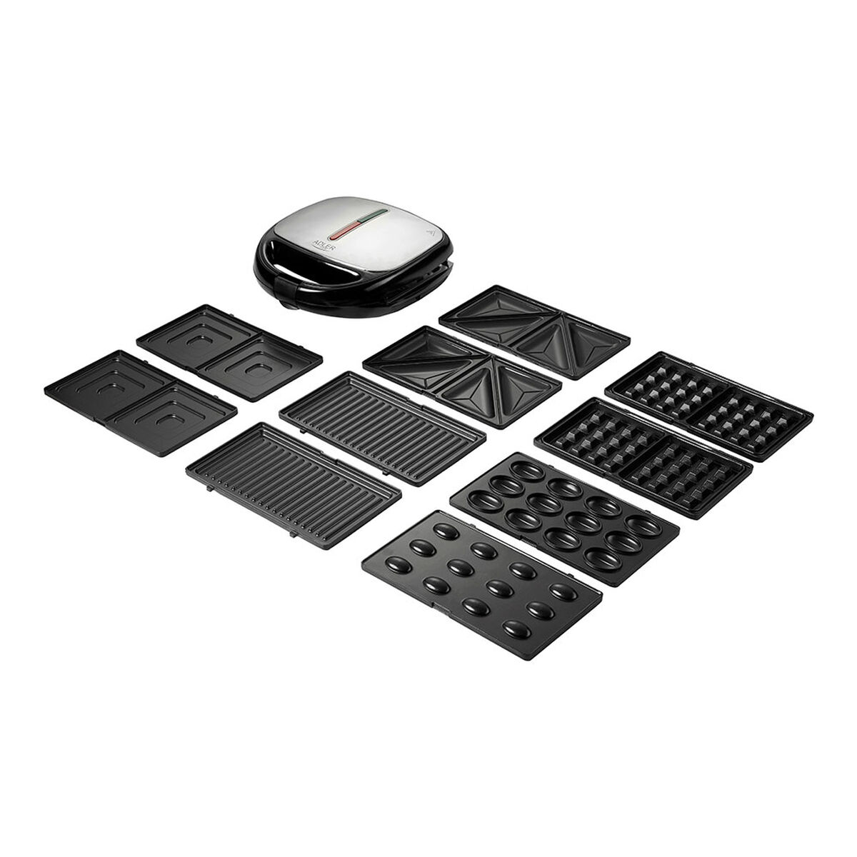 Sandwichera Adler AD 3040 Negro 1200 W