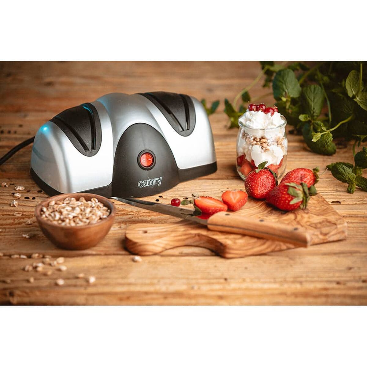 Afilador Eléctrico Camry CR 4469 Plata Plástico