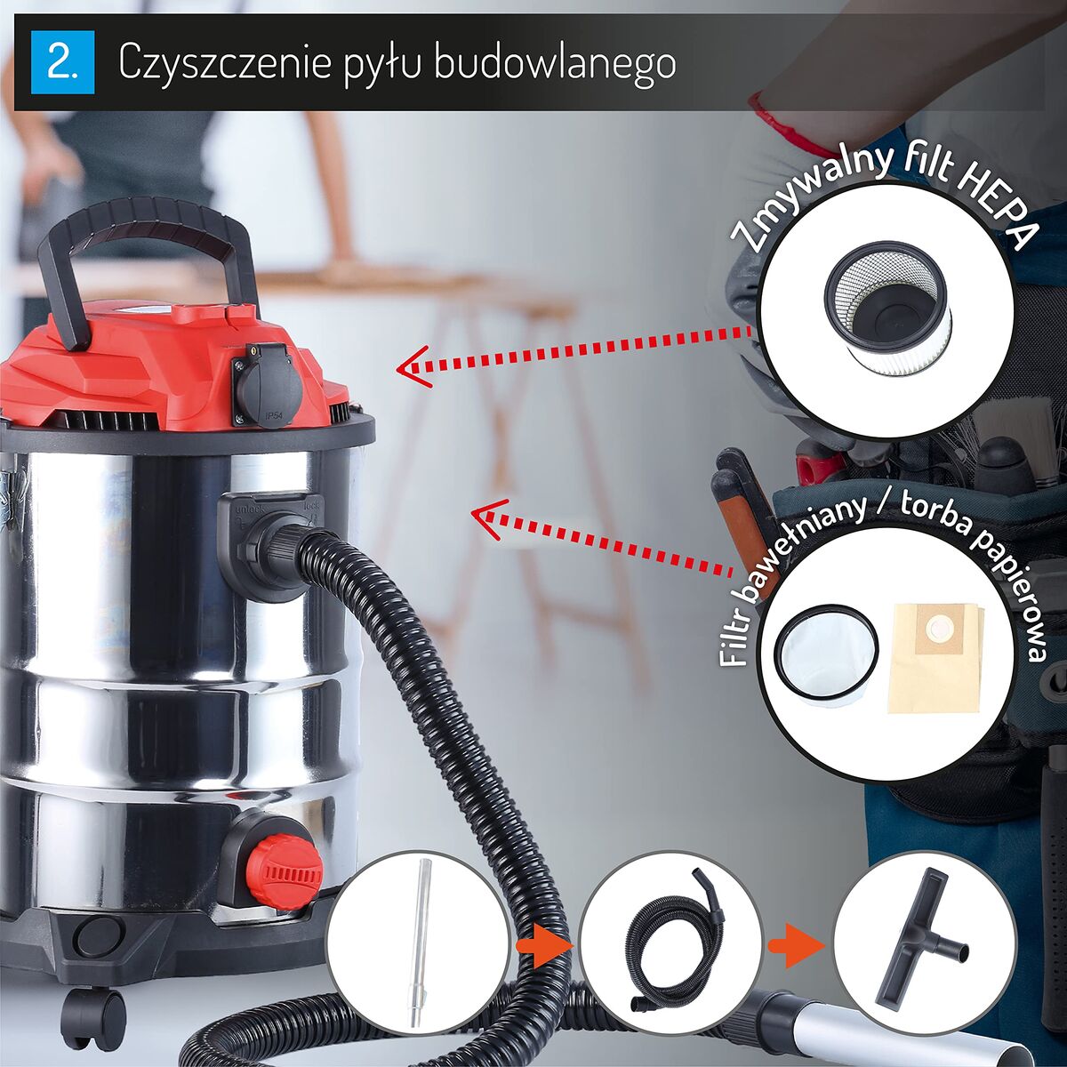 Aspiradora Camry CR 7045 25 L