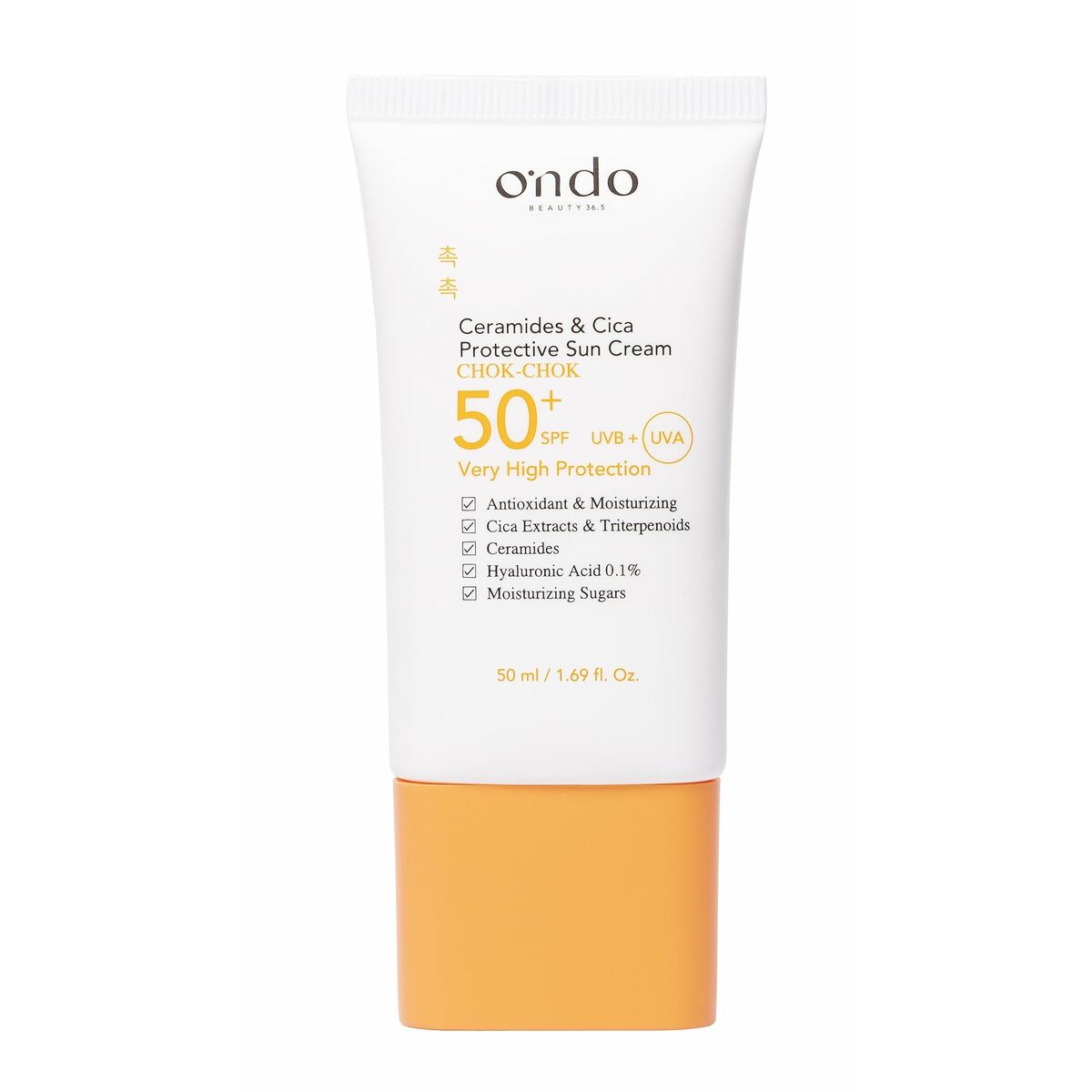 Protector Solar Facial Ondo Beauty 36.5 CERAMIDE & CICA