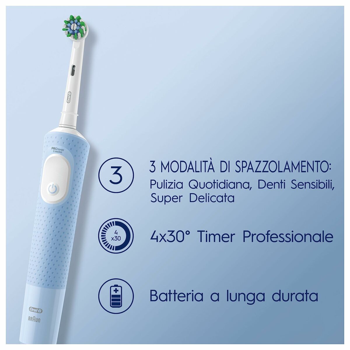 Cepillo de Dientes Eléctrico Oral-B Vitality Pro Negro