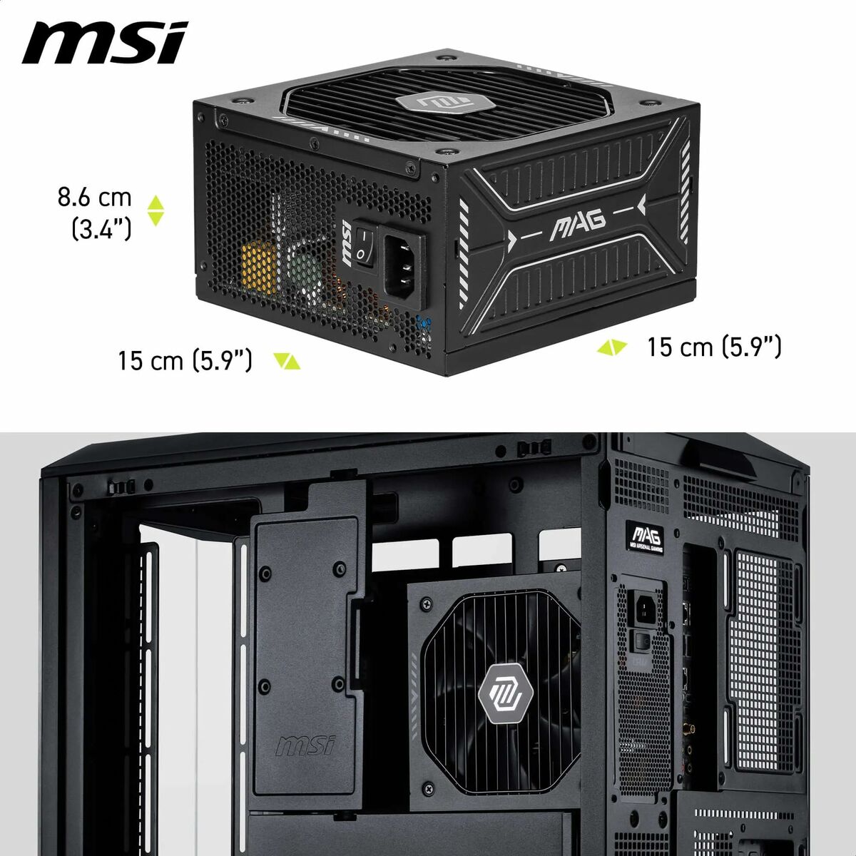Fuente de Alimentación MSI 306-7ZP1B11-CE0 750 W 80 Plus Gold ATX