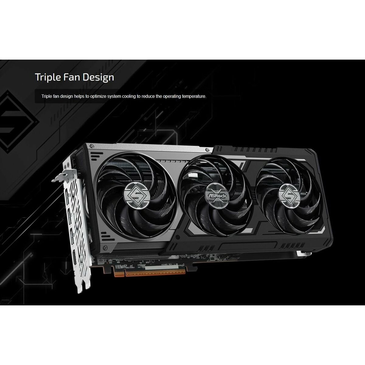 Tarjeta Gráfica ASRock RX9070XT SLD 16G GDDR6 radeon rx 9070 xt 16 GB