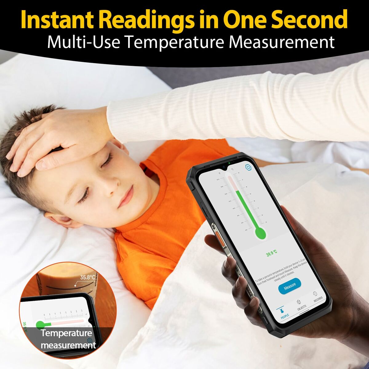 Smartphone Ulefone ARMOR 30 6,67" Mediatek Dimensity 700 12 GB RAM 512 GB Negro