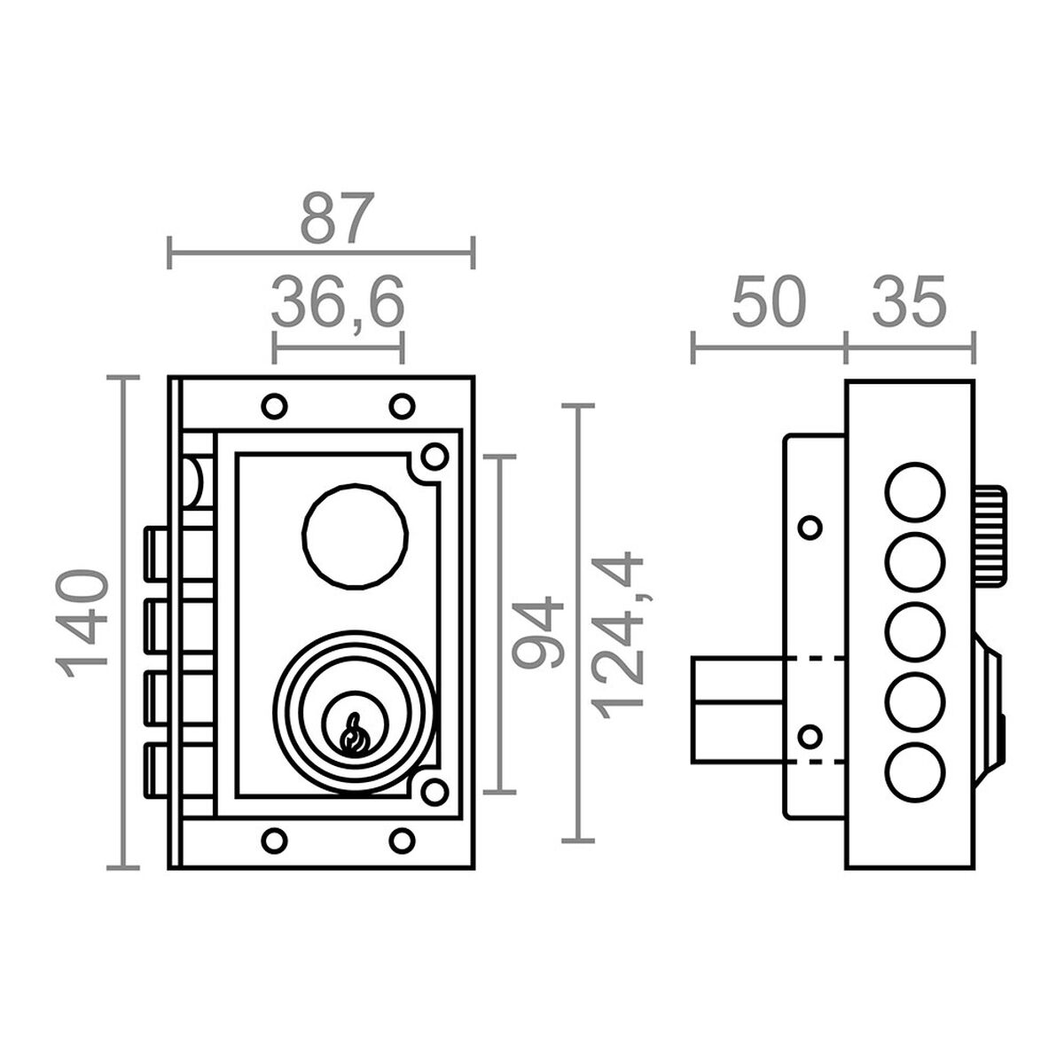 Cerradura Micel Derecha