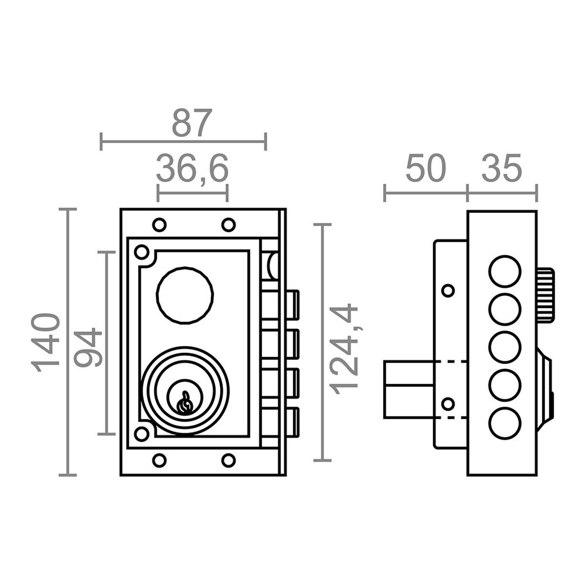 Cerradura Micel Izquierda