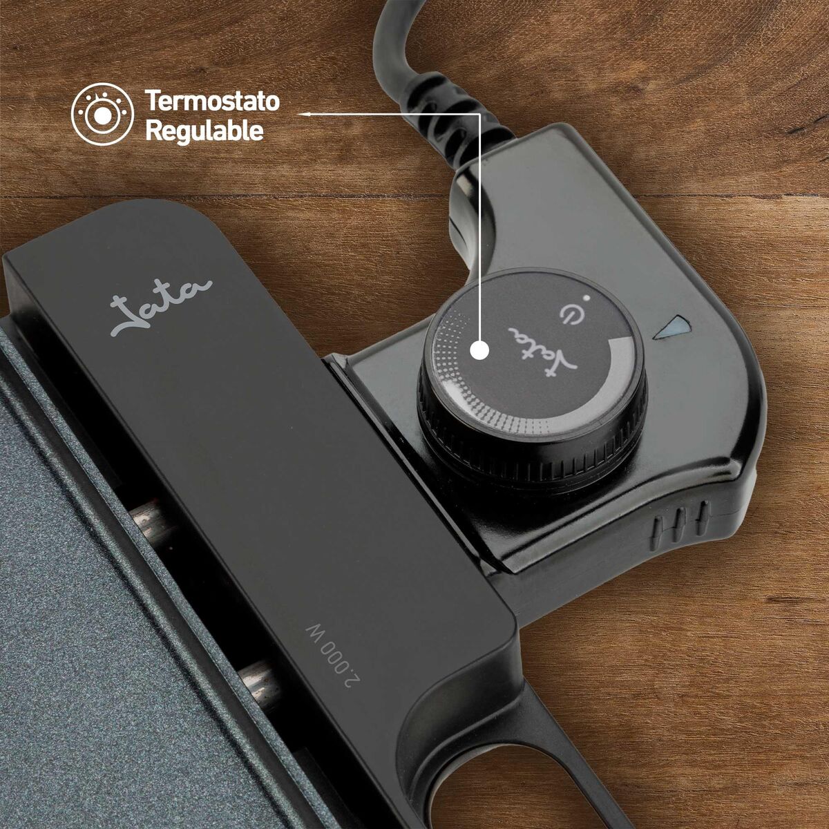 Plancha de Cocina JATA JEGR1246 Negro 2000 W