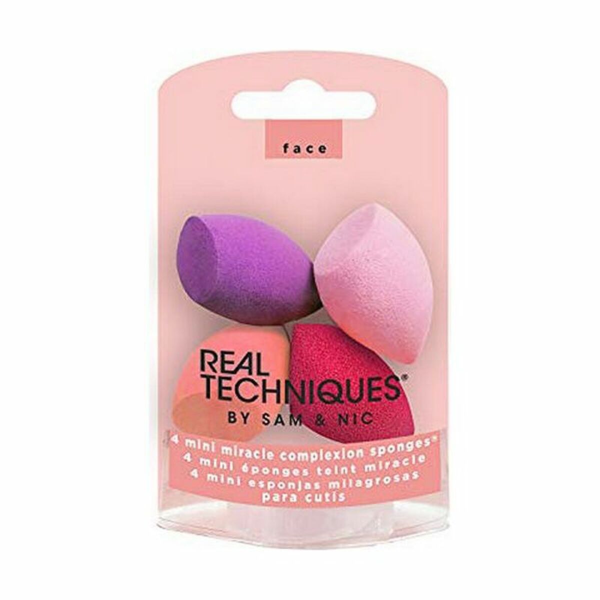 Esponja para Maquillaje Miracle Complexion Mini Real Techniques 1492 (4 pcs) 4 Piezas